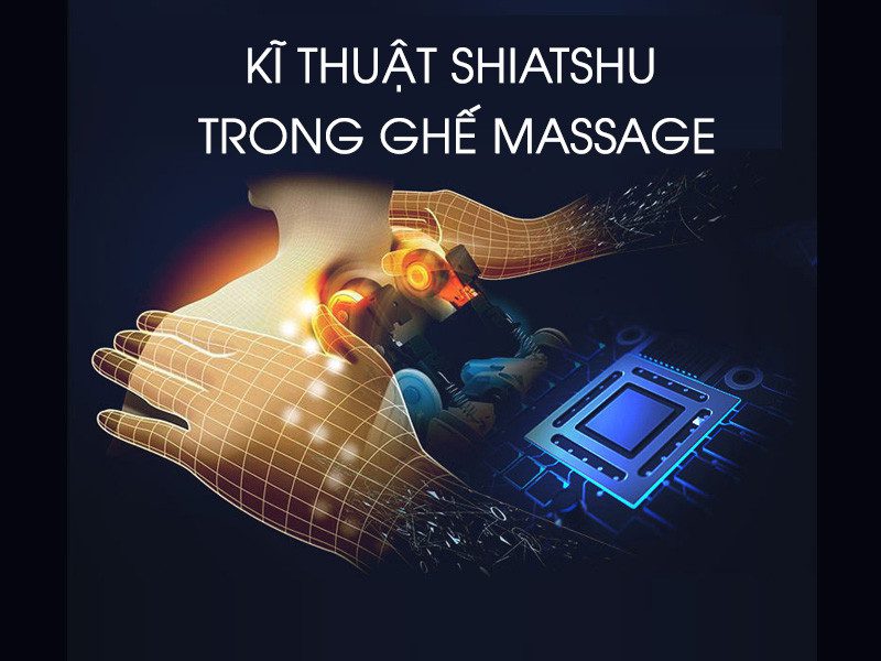 Tính năng massage Shiatsu bên trong ghế massage
