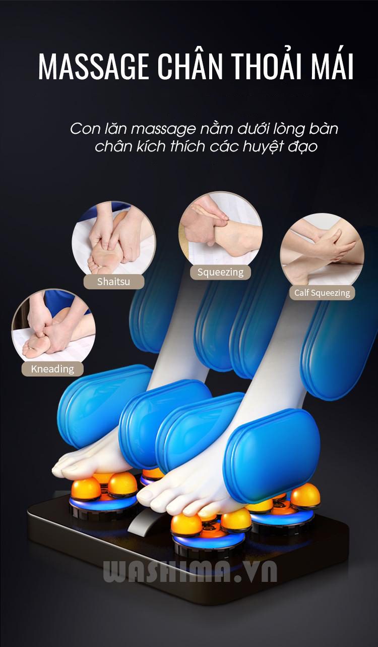 Chế độ massage chân thoải mái