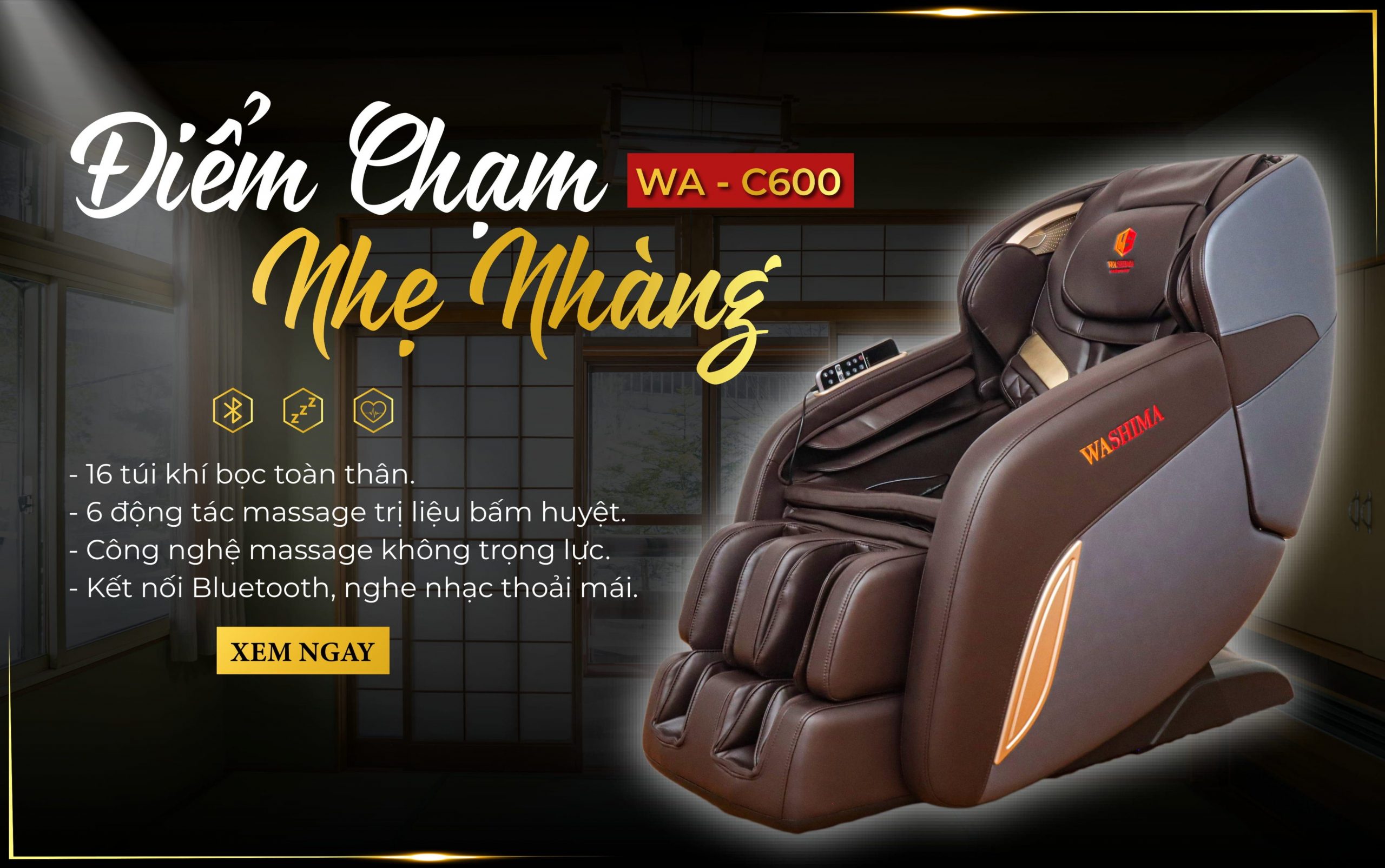 San Pham Ghe Massage Wa C600 Diem Cham Nhe Nhang