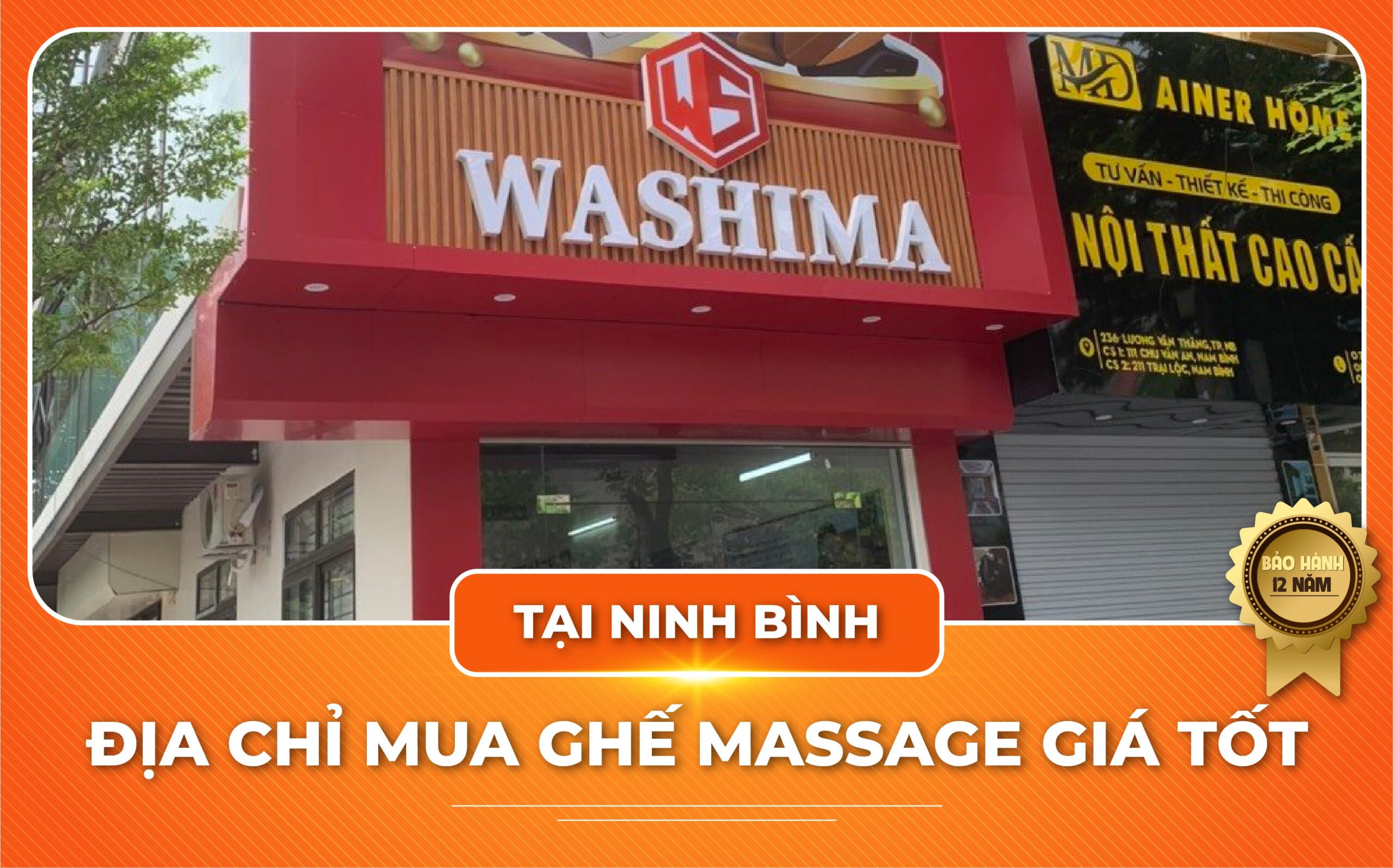 Đại lý ghế massage Washima tại Ninh Bình