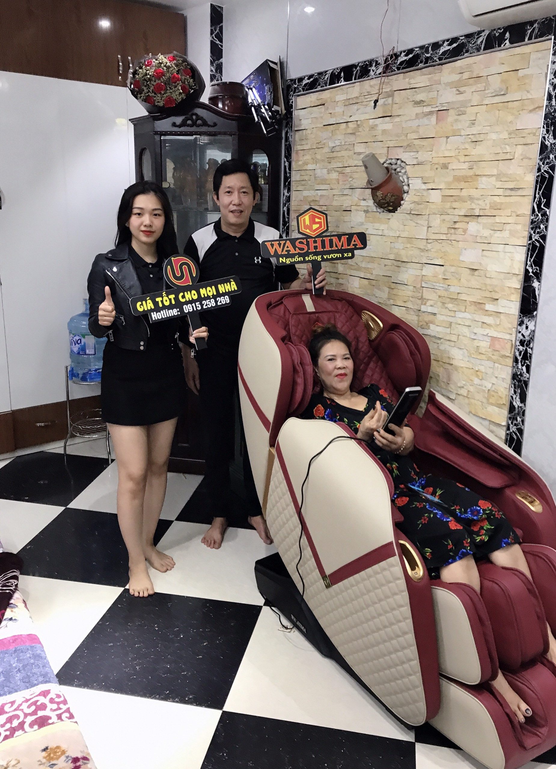 Hình ảnh thương hiệu ghế massage Washima mới nhất