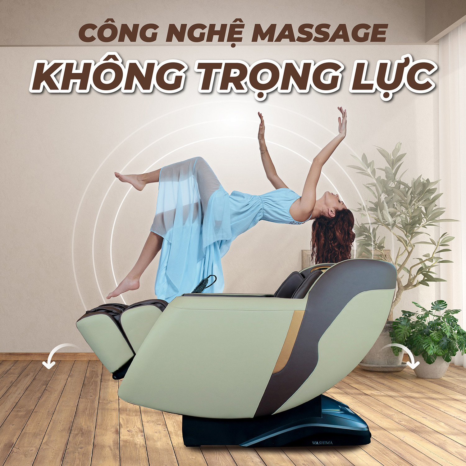 Công nghệ massage không trọng lực cải thiện cột sống giảm áp lực lên cơ thể