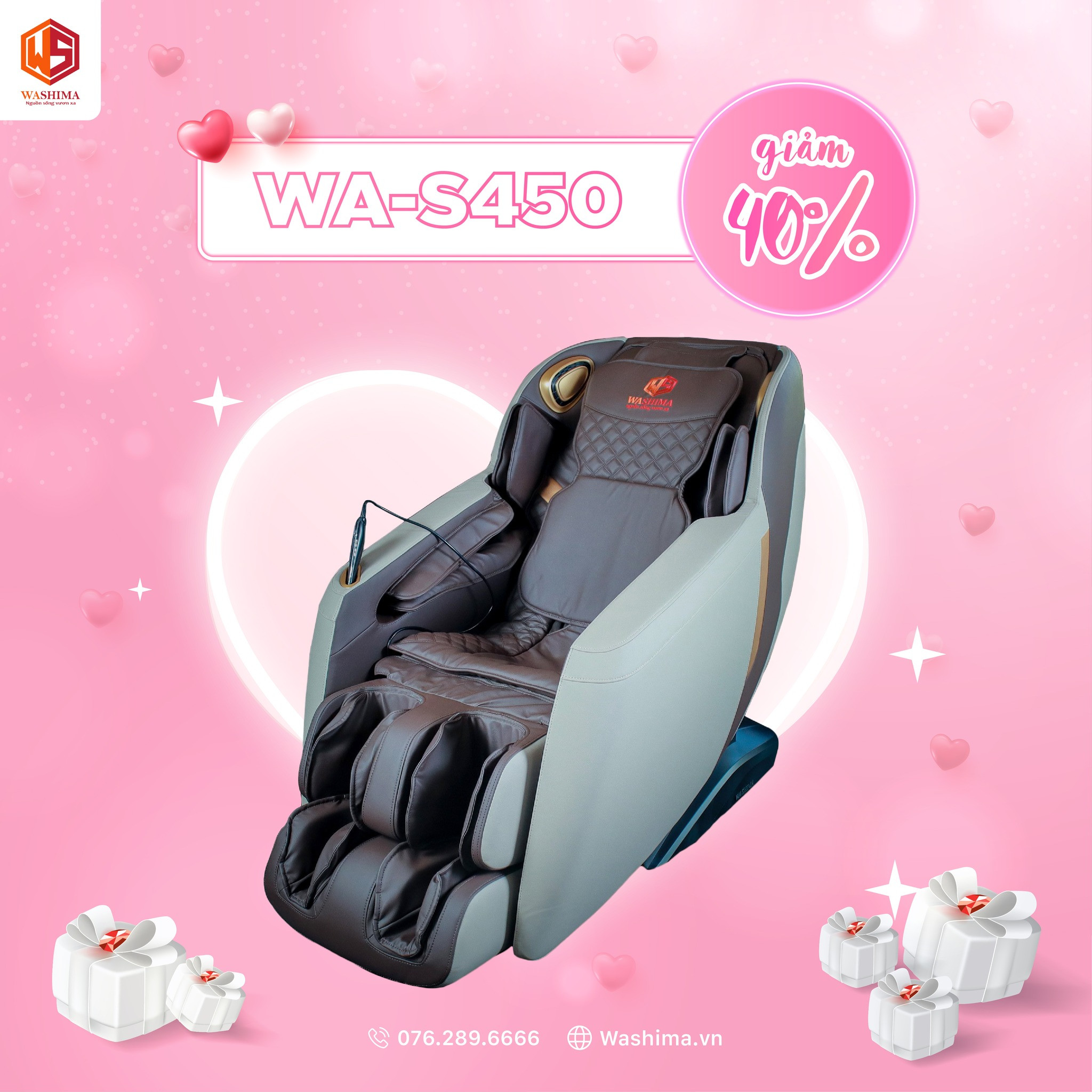 Washima WA-S450 giảm tới 40% - Một món quà cực ấn tượng dành cho bà, cho mẹ, và người phụ nữ của cuộc đời bạn