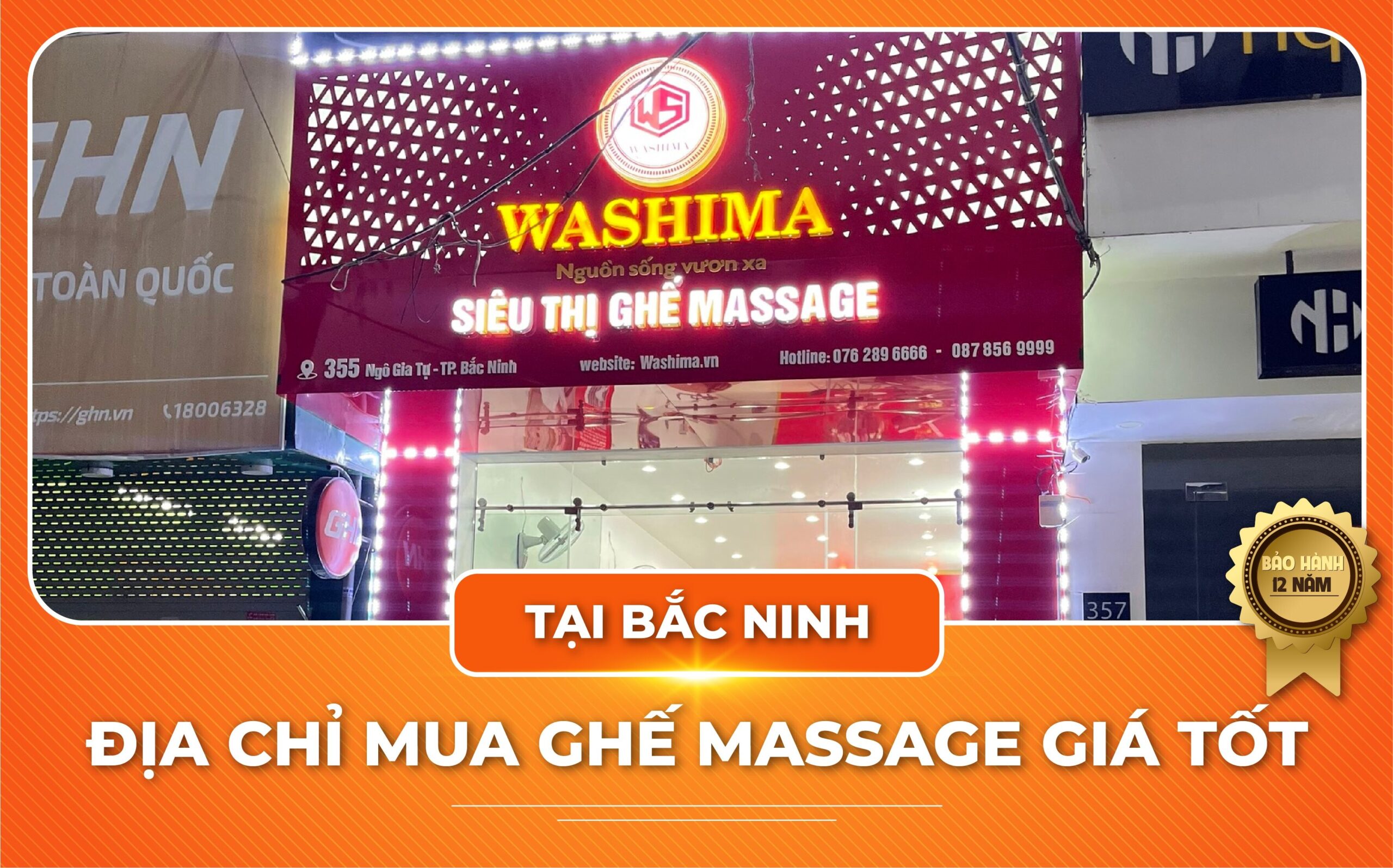 ghế massage Washima