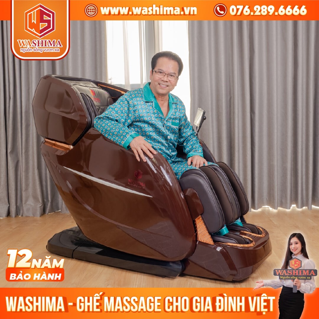 NSƯT Trần Nhượng tin dùng ghế massage Washima