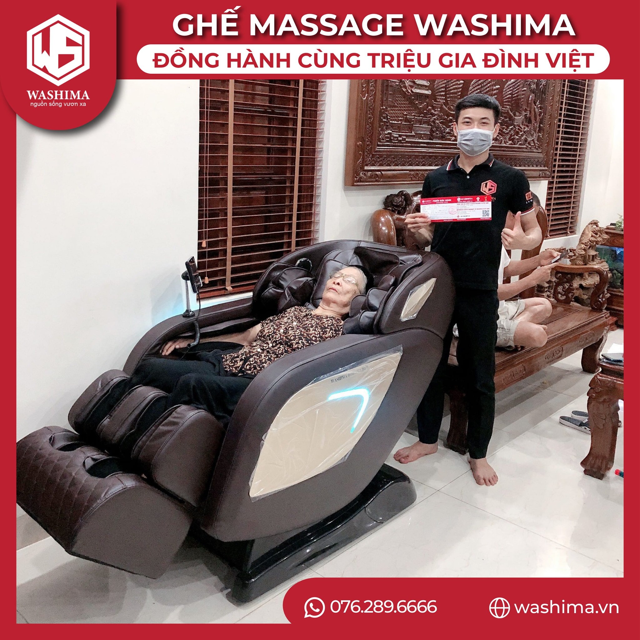 Sửa chữa ghế massage tại nhà Washima