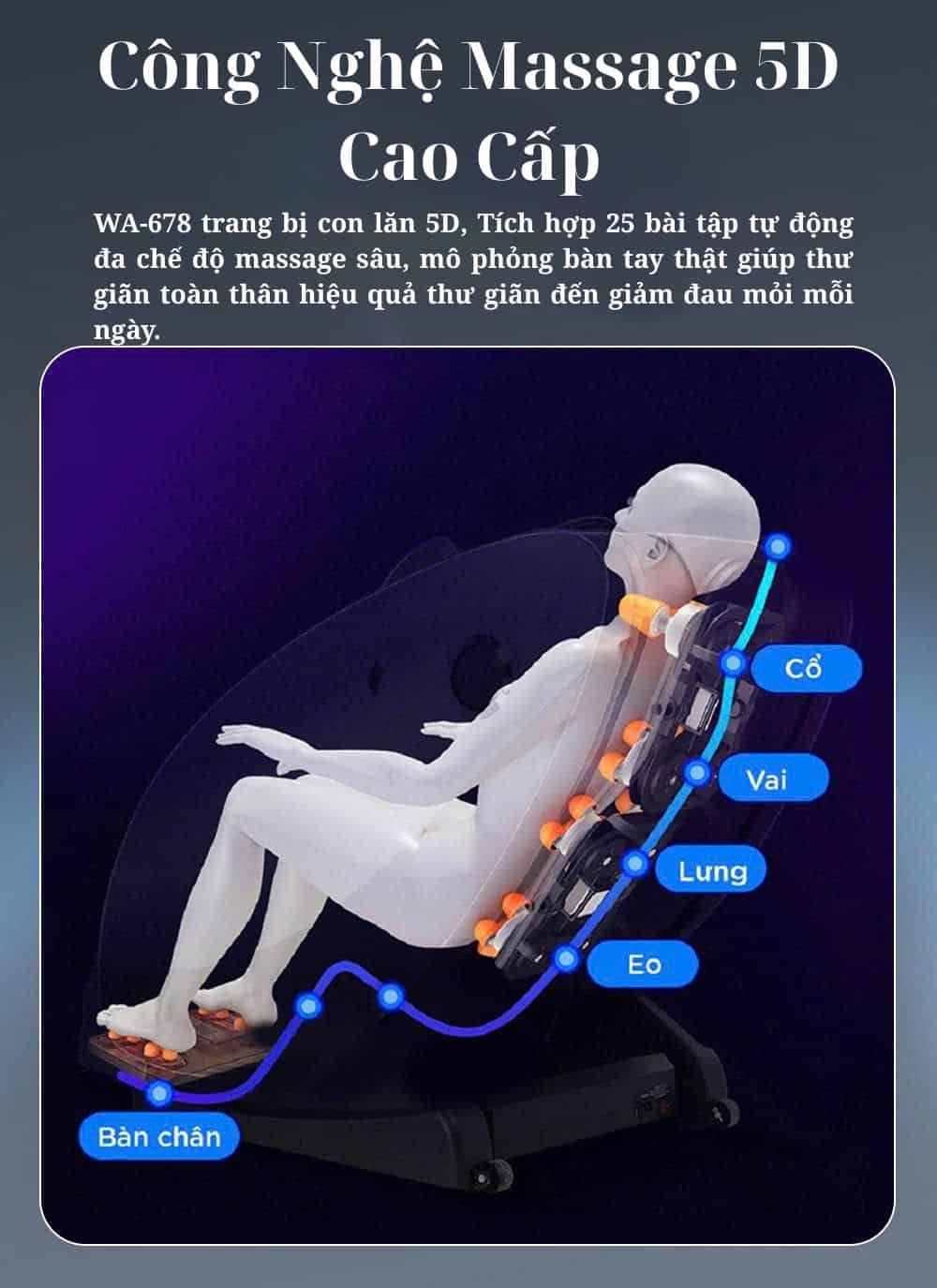 Ghế Massage Washima 678