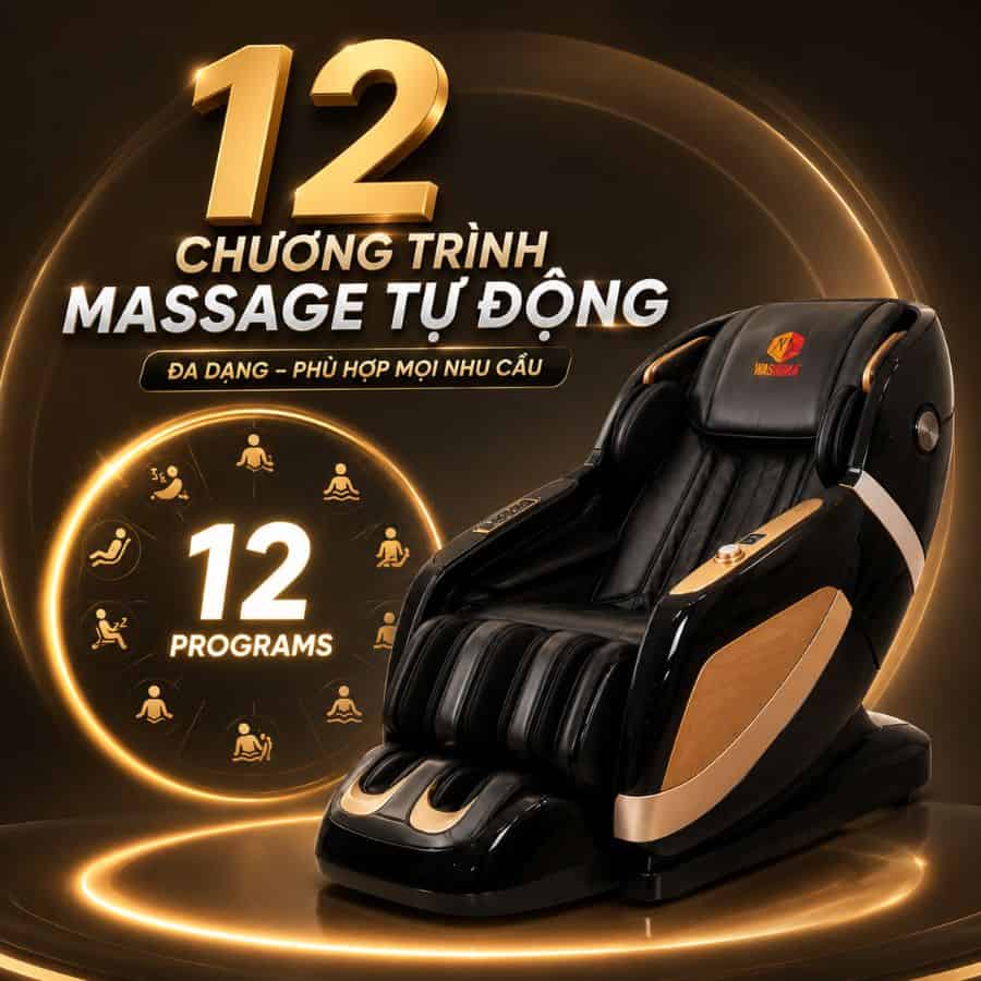 chương trình massage tự động đa dạng