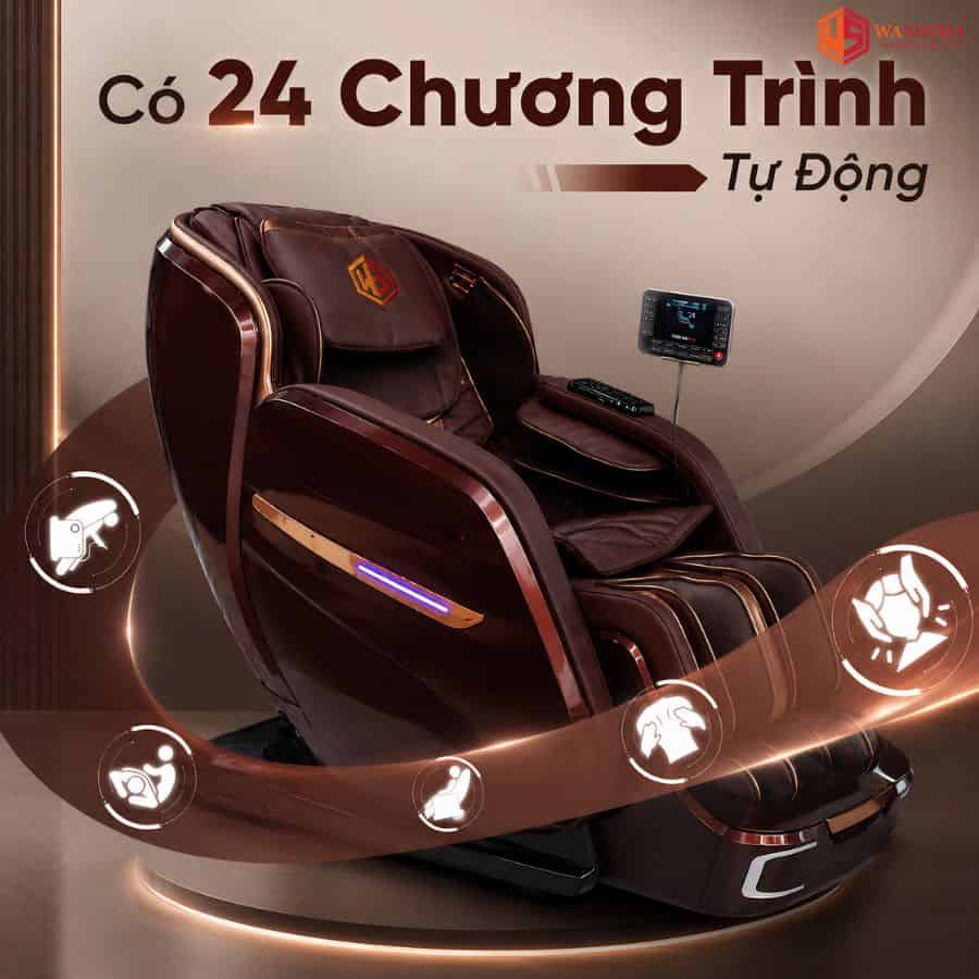 hệ thống chương trình tự động của ghế massage WA - 129