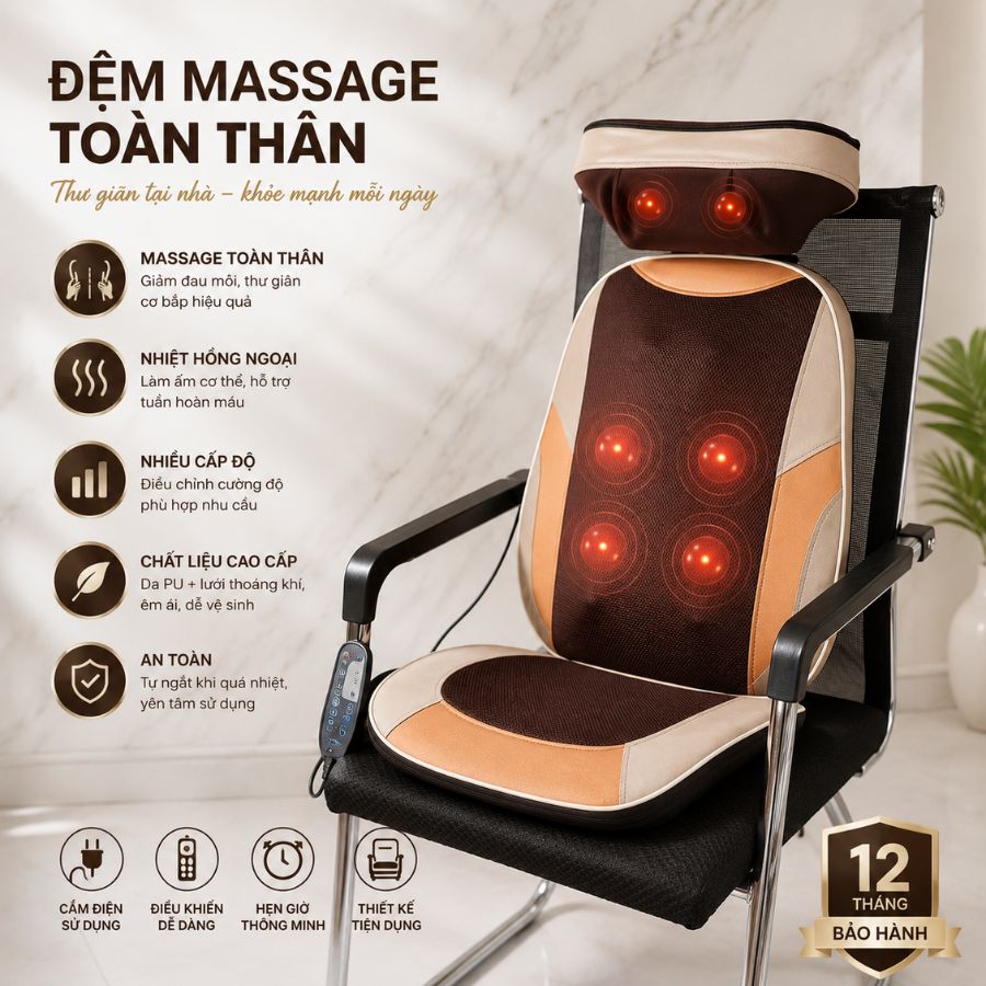 Đệm massage toàn thân