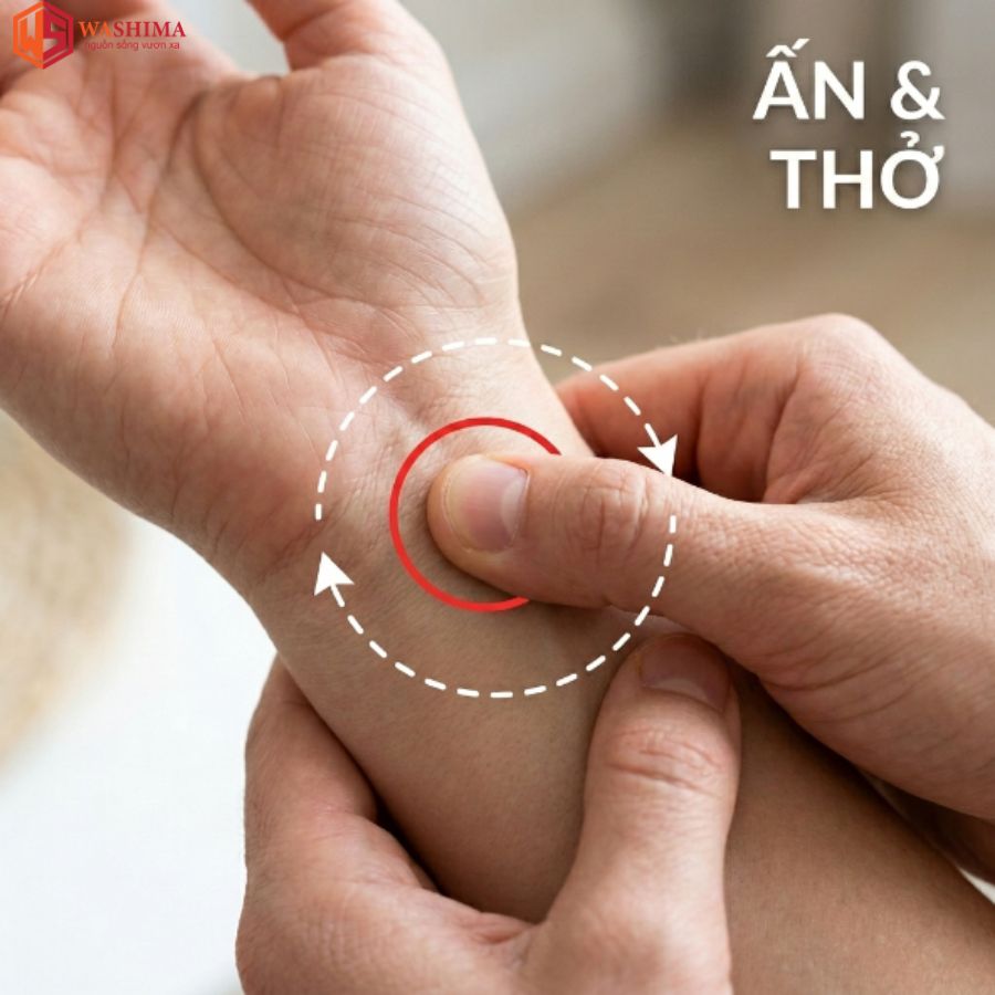 Cách day bấm huyệt Thần Môn đúng cách