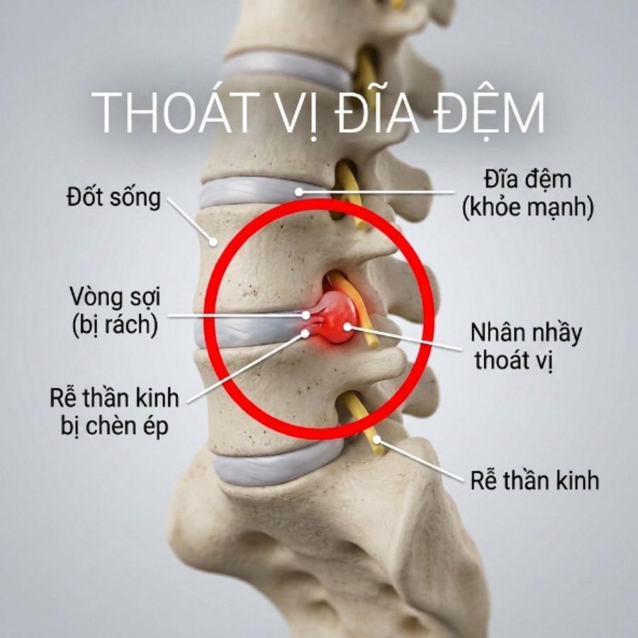 Thoát vị đĩa đệm là bị gì?